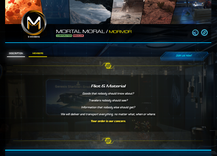Mortal Moral auf RSI Website